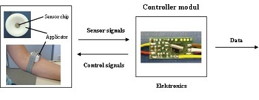 The set-up of the electronic nose